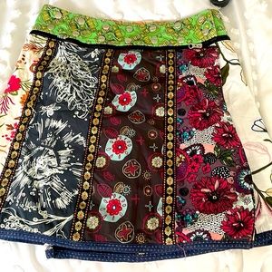 Artsy, reversible skirt, one size fits most